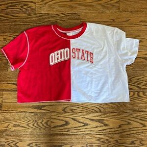 Ohio State cropped Tee